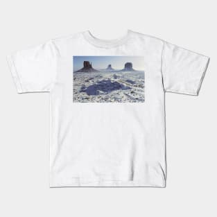 Monument Valley in the snow Kids T-Shirt